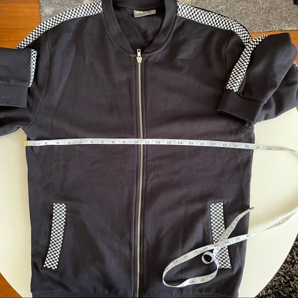 ASOS Cotton Full Zip Sweater Black Men’s Size Medium - Picture 4 of 9